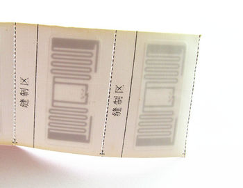 Etichetta tessuta frequenza ultraelevata della carta in bianco dell'etichetta ISO18000-6C di RFID Labe per la gestione dell'abito, anti-contatore dell'abito