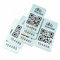 Il bene di codifica di NFC etichetta l'autoadesivo di alluminio anodizzato con il laser ha inciso il codice a barre del QR Code del metallo
