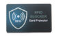 Carta del blocchetto di RFID ladro del segnale della carta del protettore all'anti con la guardia di sicurezza dello schermo