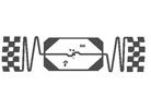 Bagni l'intarsio E42 con l'etichetta dell'autoadesivo del chip di Impinji Monza 4 per la carta di identità, programma di lealtà