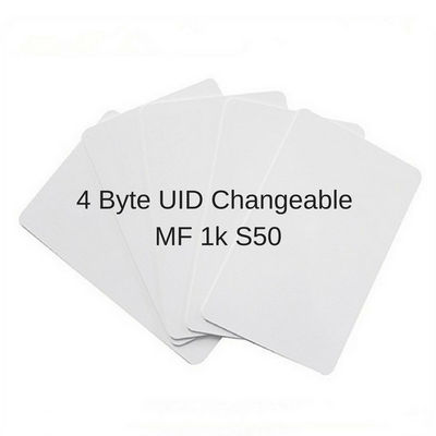 MF1k S50 MF4K S70 carta magica cinese di 7 byte di 0 blocchi della carta Rewritable variabile scrivibila di UID RFID