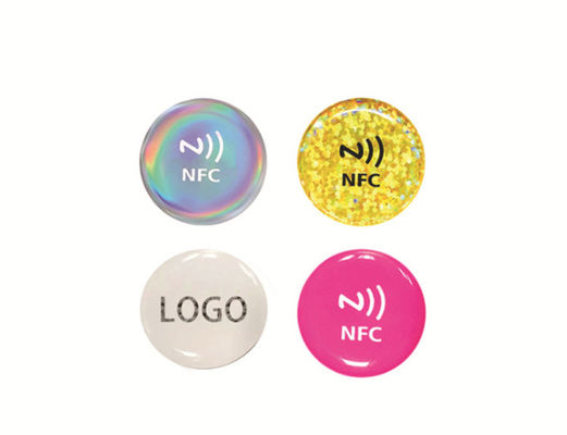 Micro etichette a resina epossidica di Nfc con la stampa degli autoadesivi per le applicazioni del telefono nell'attività commercializzante di promozione